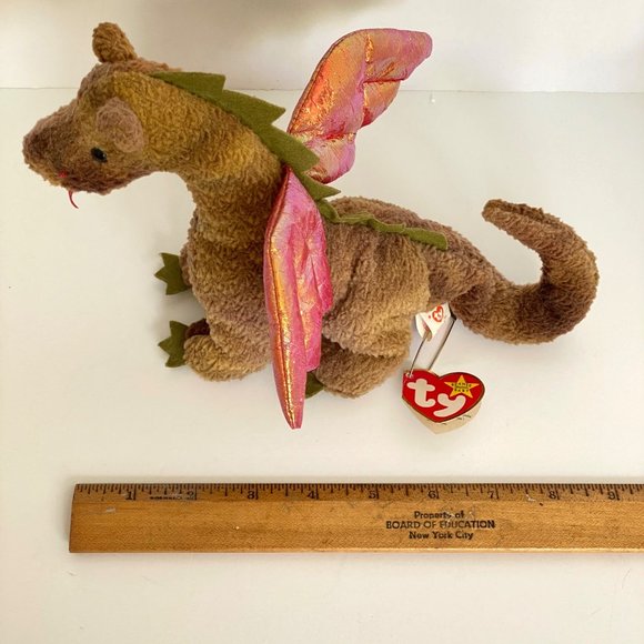 1998 TY Scorch Beanie Baby Dragon Plush Vintage - Picture 10 of 11